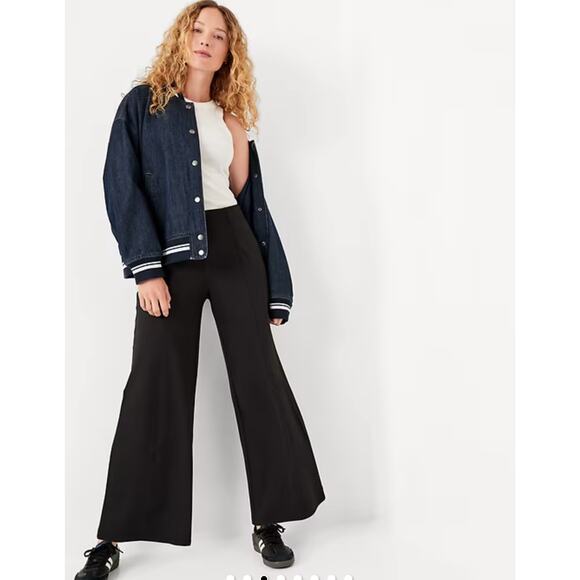 Old Navy Pants - NWT Old Navy High-Waisted PowerSoft Trouser Pants Black Office Career Sz XXL‎